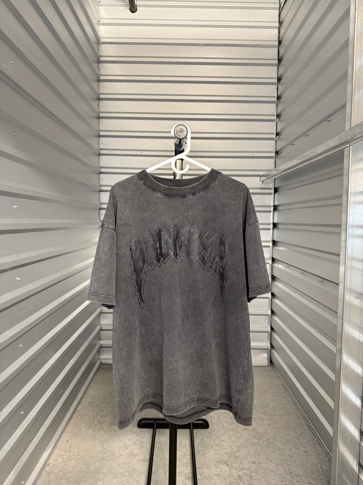 Washed & Cropped Black Tee